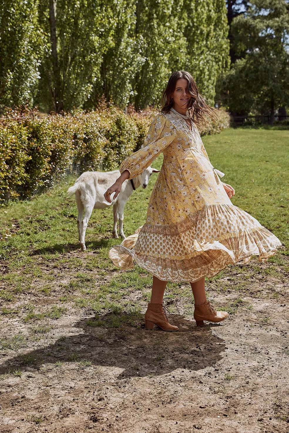 Saba Midi Dress with Pockets MALANG BOHEME