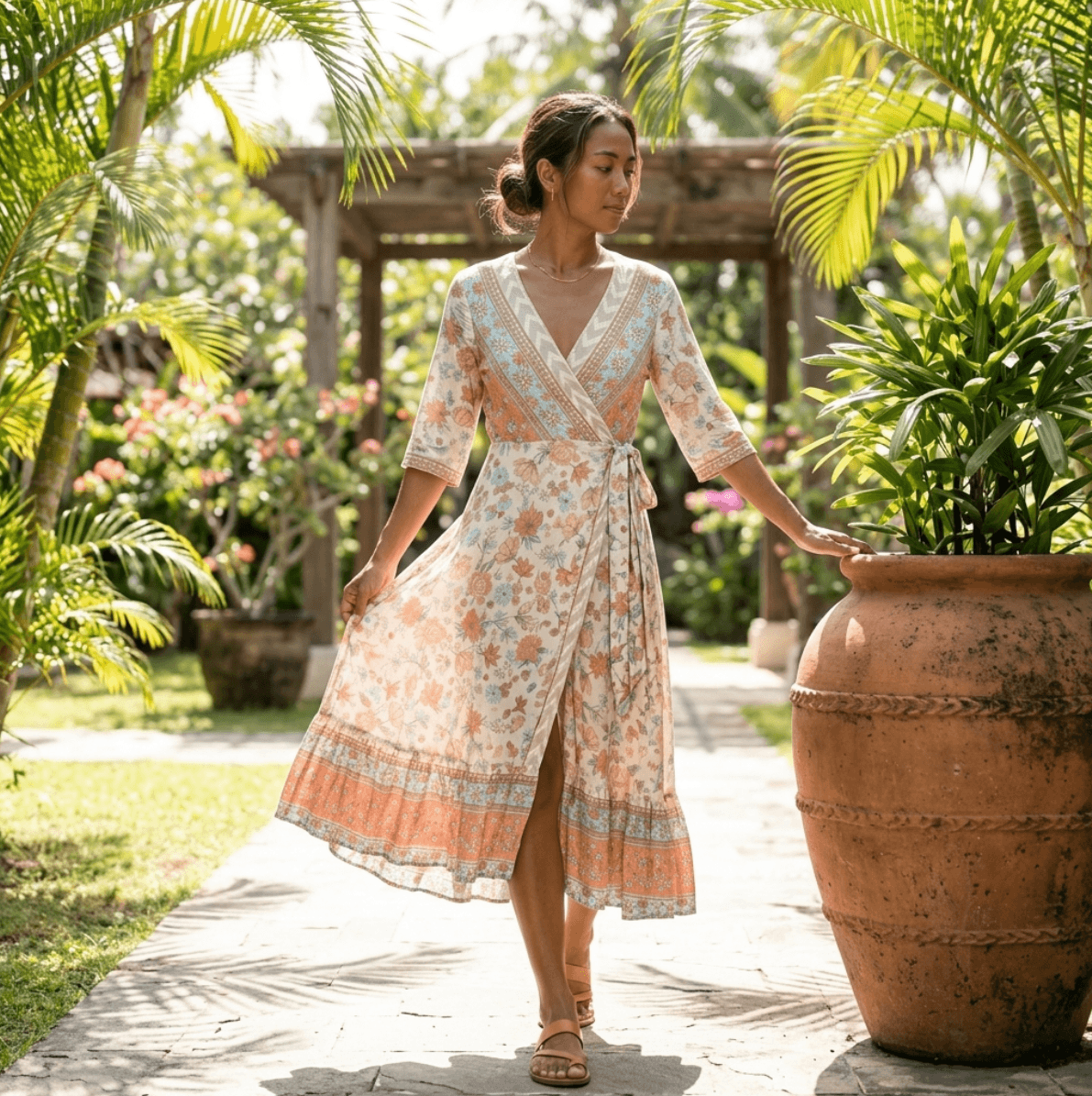 Saba Wrap Dress